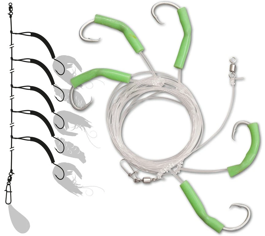 Zebco Rotbarsch Rig Selbstleuchtend 5x 7/0 - 1,00mm - 50kg 1 Zebco Rotbarsch Rig Selbstleuchtend 5x 7/0 - 1,00mm - 50kg