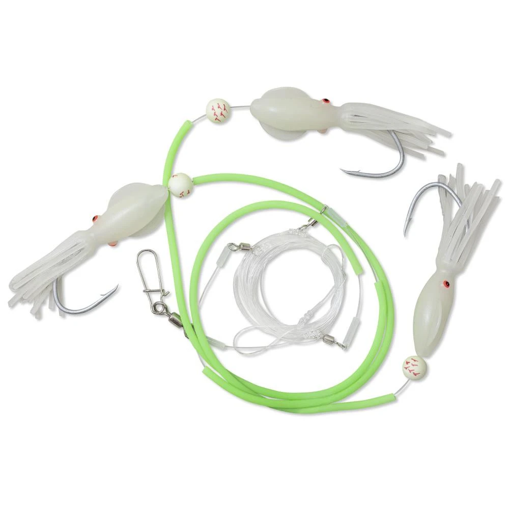 Rhino Seehecht-Vorfach Selbstleuchtend 1 Rhino Seehecht-Vorfach Selbstleuchtend