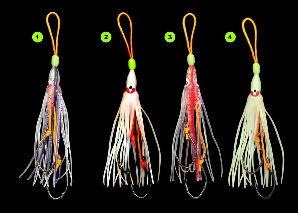 DEGA UV Octopus Beifänger-Vorfach Mit Zwei Haken – Bild 3