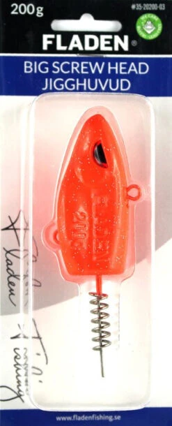 FLADEN Jig Head Mit Bait Screw -Angeln Serie Fladen Big Screw Head Red 200gGmStj6w5DmRFK 1280x1280