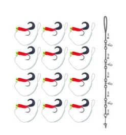 Mustad Fastach System Cod Red-Black - Set