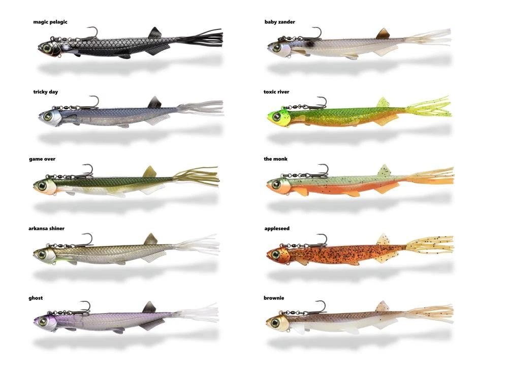 Quantum Pelagic Shad Set Hairy-Tail - Gummifisch 4 Quantum Pelagic Shad Set Hairy-Tail - Gummifisch – Bild 4