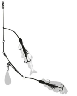 Zebco Lumb Rig Selbstleuchtend 7/0 + 2/0 - 1,20mm - 65kg