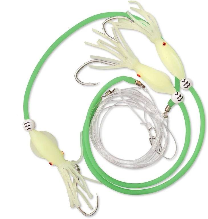 Zebco Seehecht Rig Selbstleuchtend 3x 10/0 - 1,00mm - 50kg 2 Zebco Seehecht Rig Selbstleuchtend 3x 10/0 - 1,00mm - 50kg – Bild 2